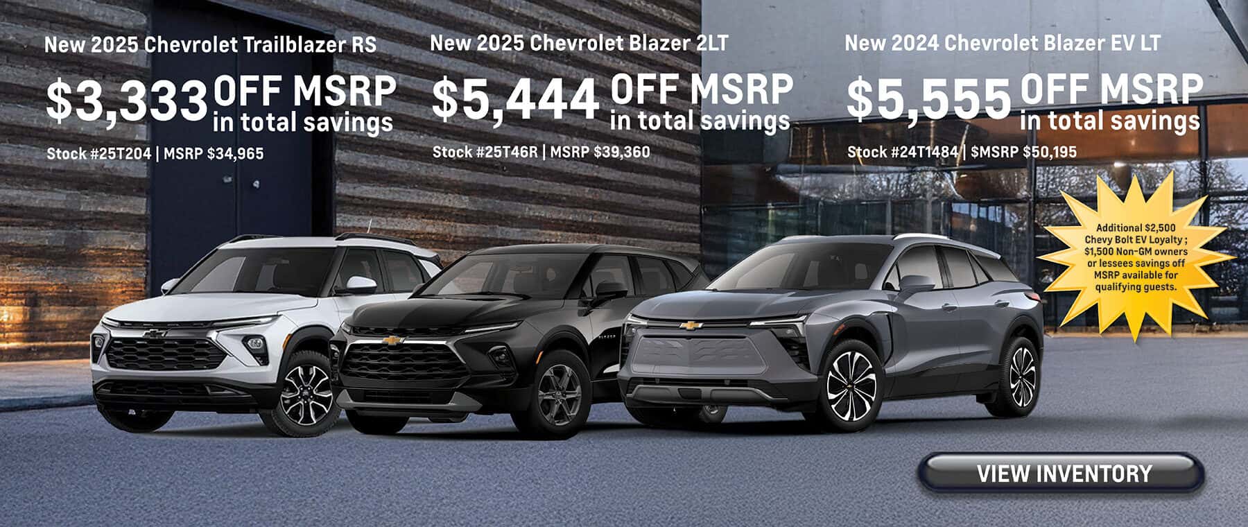 June Savings on New 2025 Trailblazer, Blazer and EV models