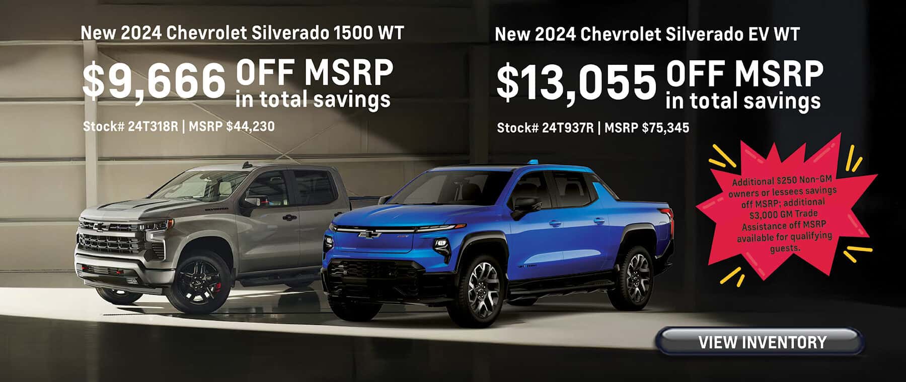 May Savings on New 2025 Silverado and EV models