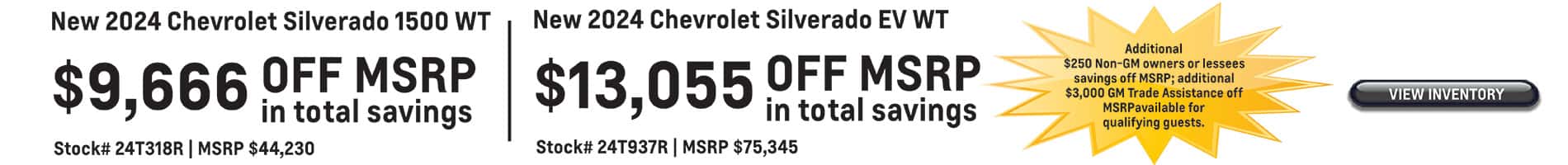 June Savings on New 2025 Silverado and EV models