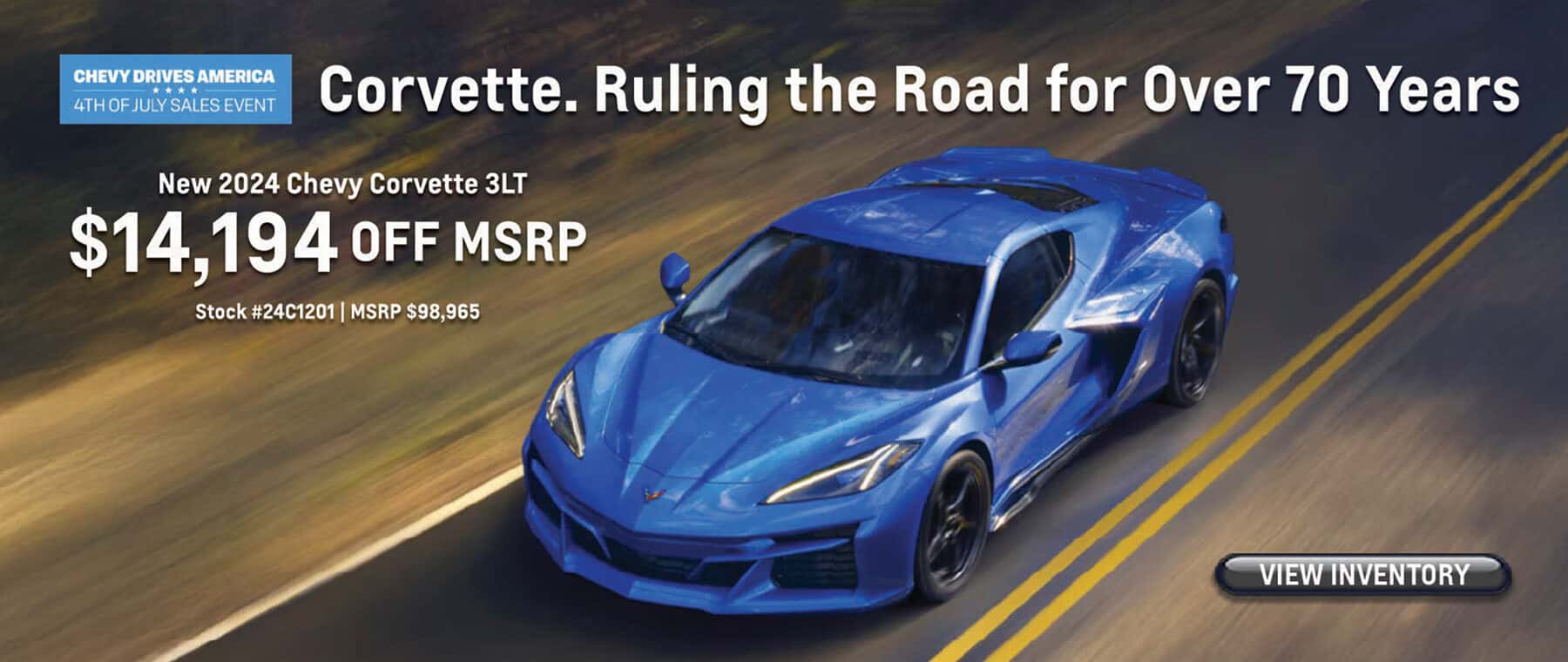 Chevy Drives America with Savings on New 2024 Chevy Corvette