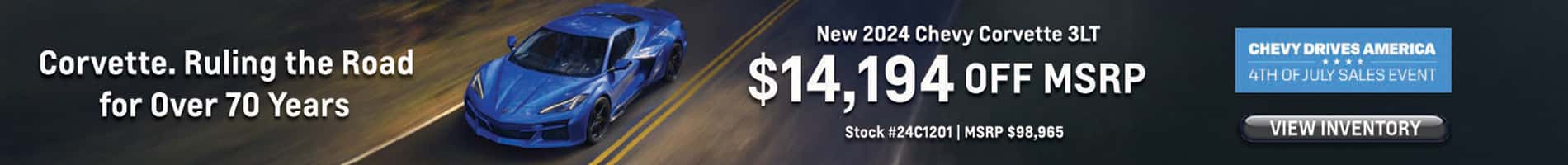 Chevy Drives America with Savings on New 2024 Chevy Corvette
