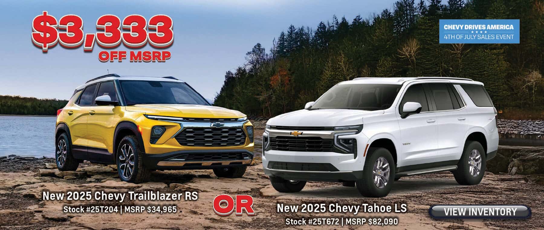 Chevy Drives America with Savings on New Chevy Large SUVs