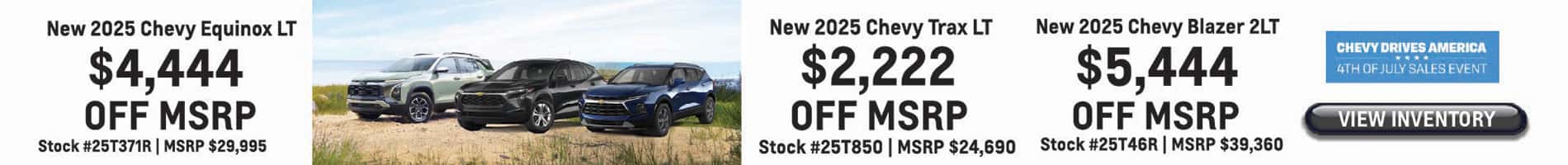 Chevy Drives America with Savings on New Chevy SUVs