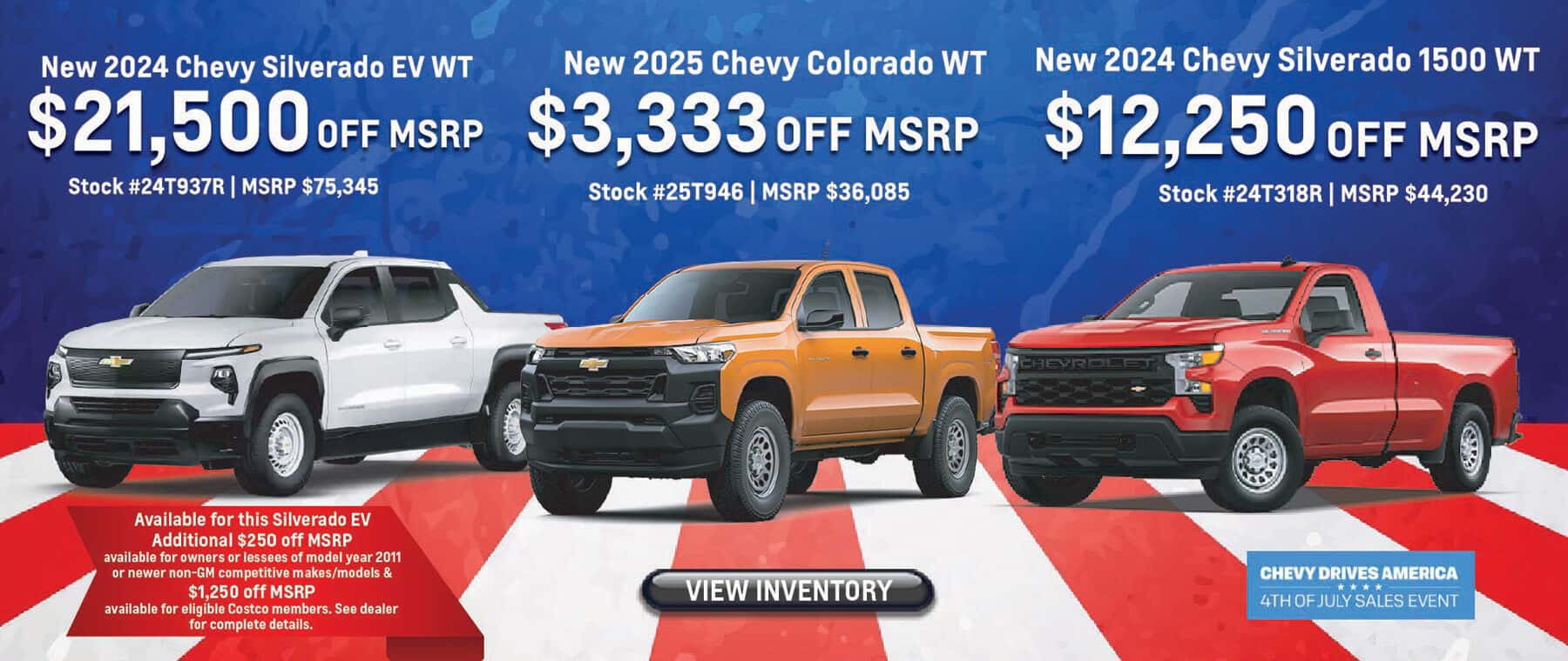 Chevy Drives America with Savings on New Chevy Trucks