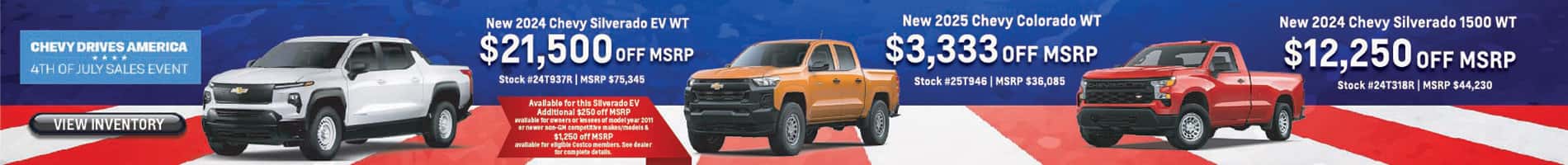 Chevy Drives America with Savings on New Chevy Trucks