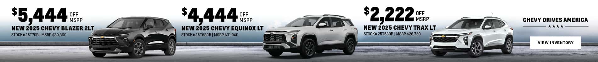 Chevy Drives America with Savings on New Chevrolet SUVs