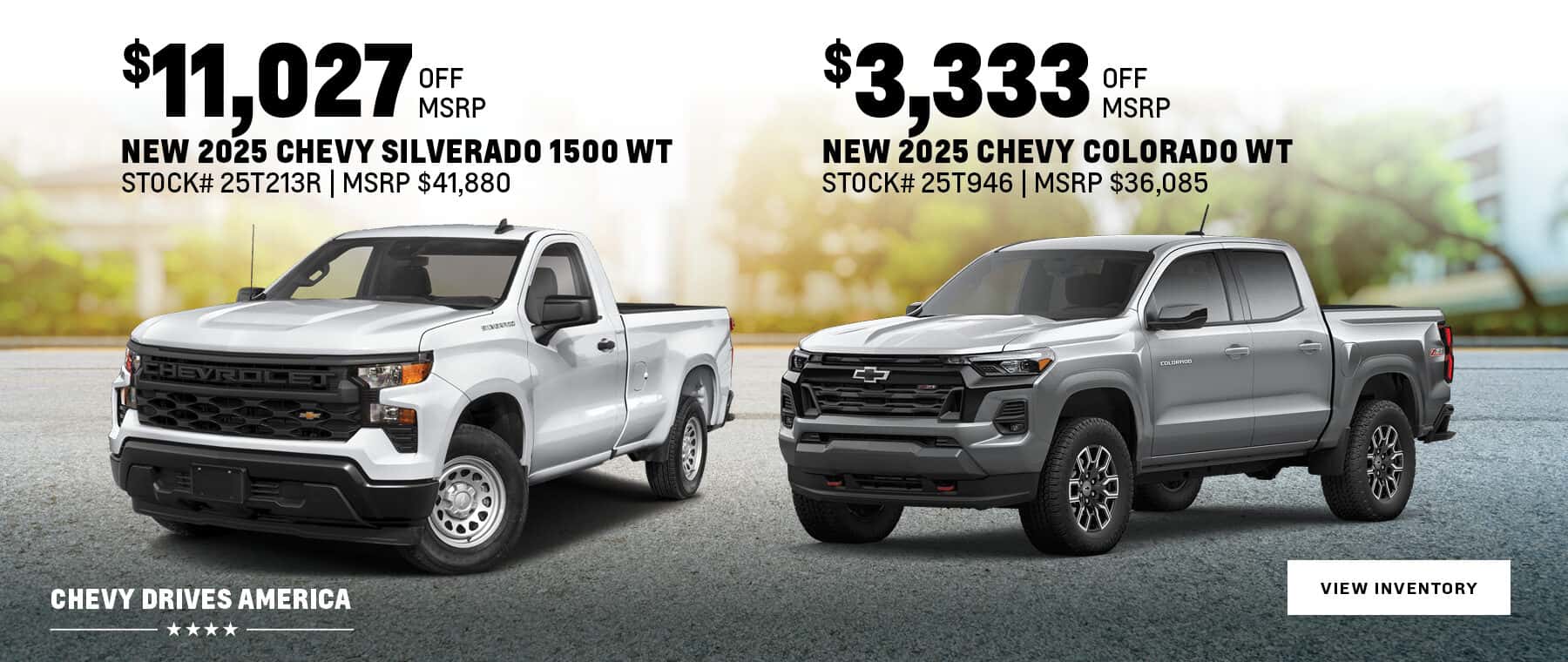 Chevy Drives America with savings on new 2025 Chevrolet Trucks