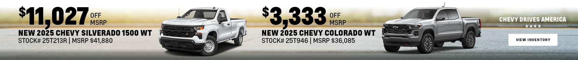 Chevy Drives America with savings on new 2025 Chevrolet Trucks