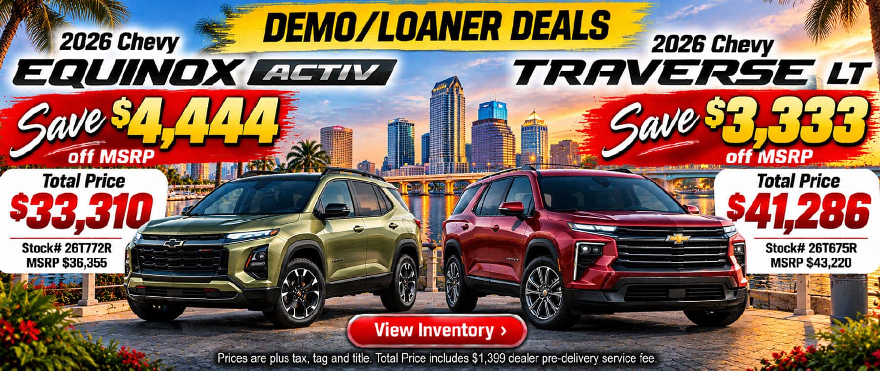 October Savings on Demo/ Loaner Chevrolet SUVs