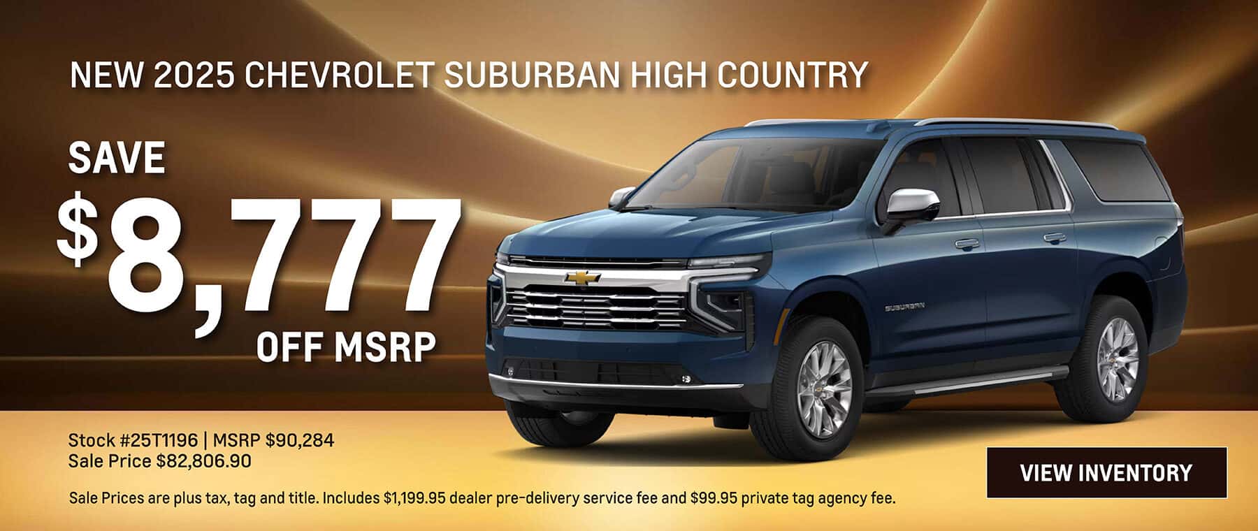 June Savings on New 2026 Chevrolet Suburban SUV
