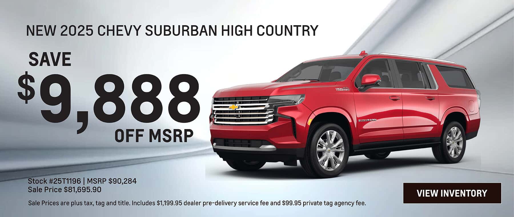July Savings on New 2025 Chevrolet Suburban SUV