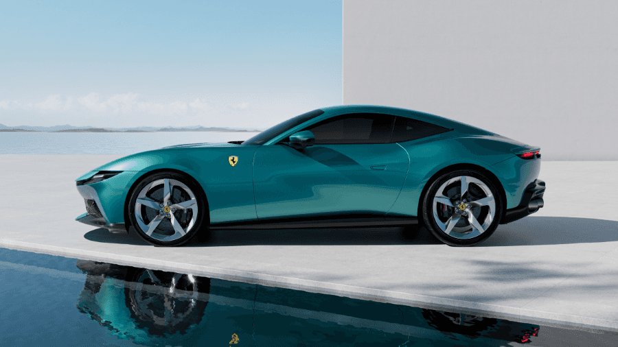 Ferrari Amalfi coupe side profile