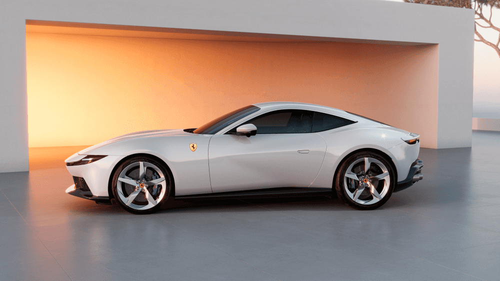 Ferrari Amalfi coupe side profile