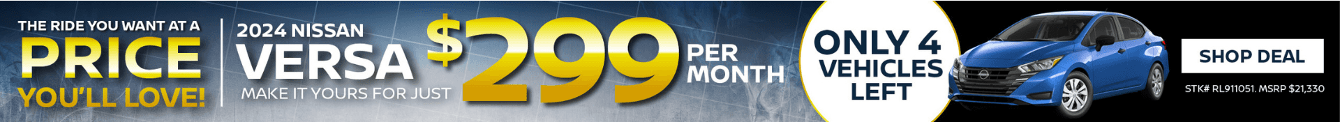 2025 Nissan Versa April Purchase Offer – Desktop SRP Banner Final