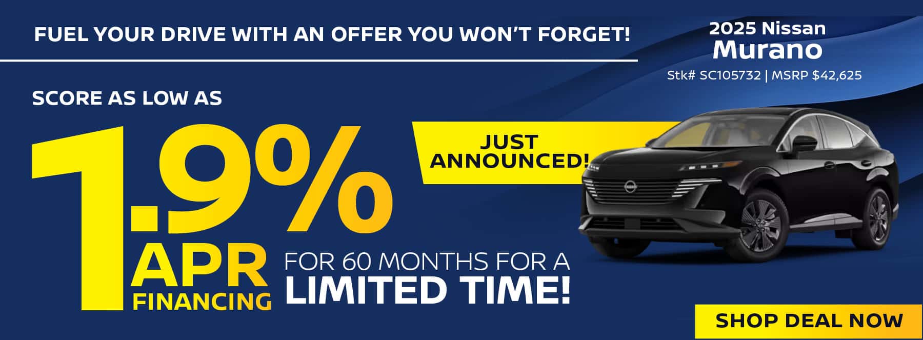 2025 Nissan Murano - June Desktop APR Offer