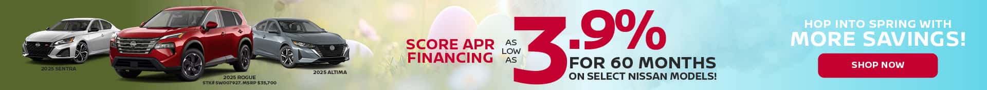Select 2025 Models – April APR Offer – Desktop Deals Banner