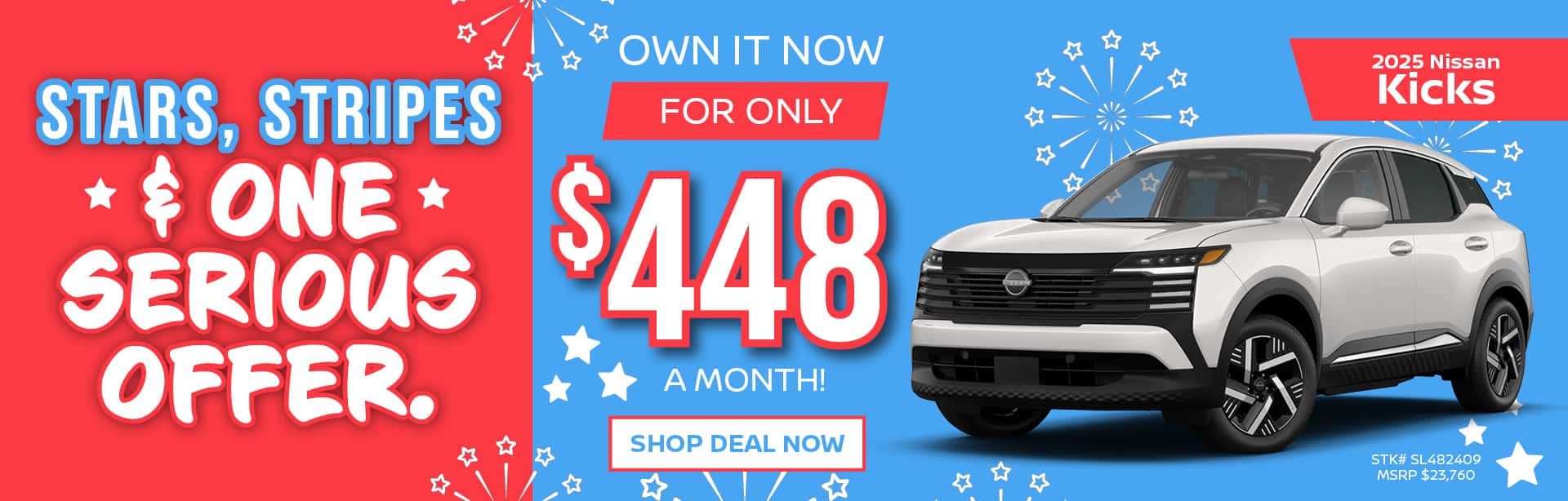 2025 Nissan Kicks July Purchase Offer - Desktop Slide