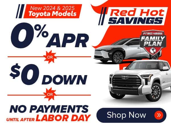 Current New Toyota Specials Offers | Fred Haas Toyota World