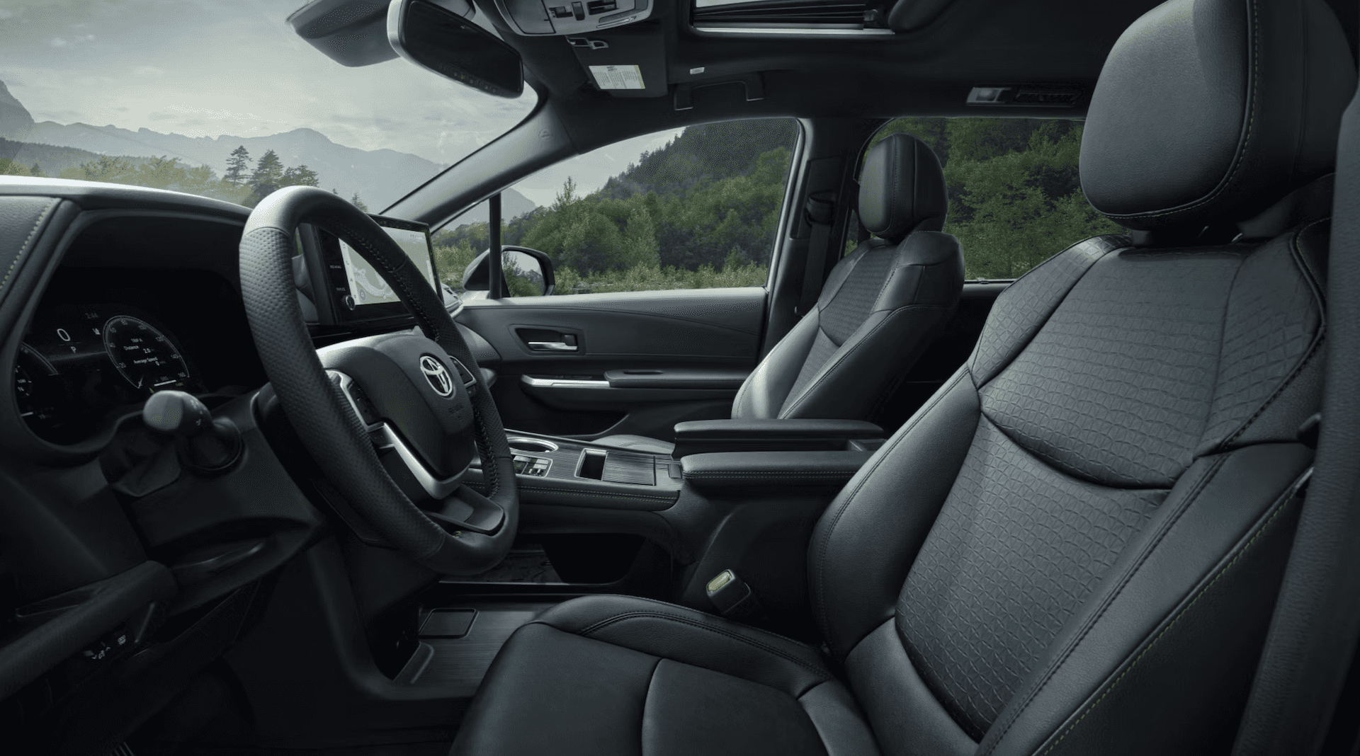 Interior of 2025 Toyota Sienna for sale near Houston, TX