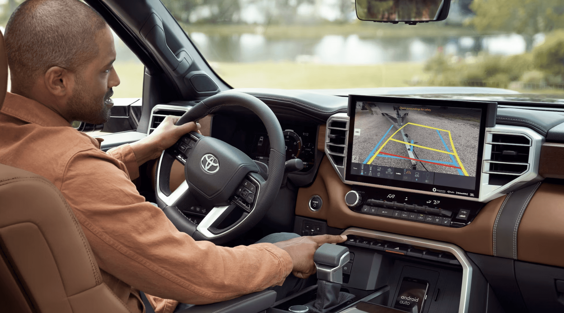 Interior of 2025 Toyota Tundra for sale near Conroe, TX