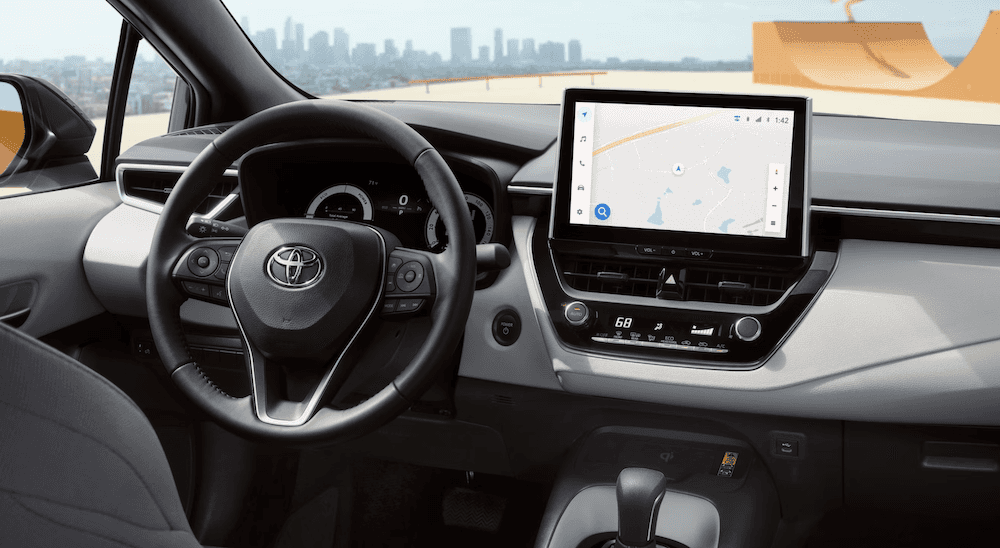 Interior of new 2026 Toyota Corolla for sale near The Woodlands