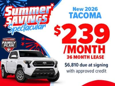 New 2026 Tacomas