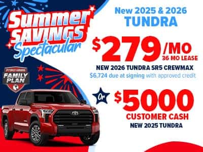 New 2025 & 2026 Tundras