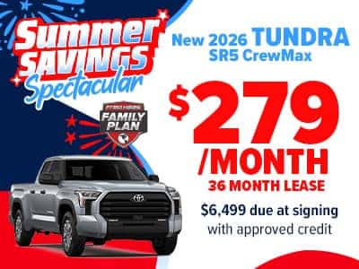 New 2026 Tundra SR5 CrewMax