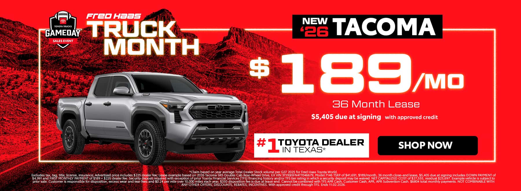 New Tacoma Deals Near Me in Spring, TX