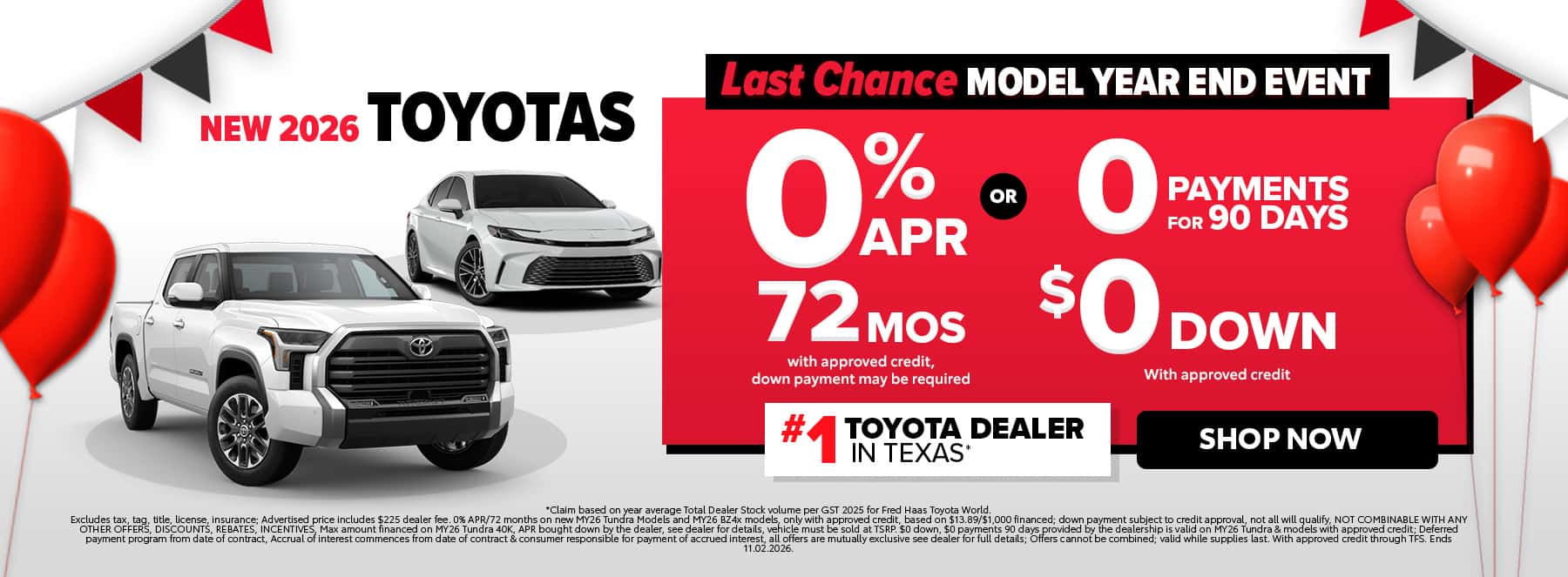 New Toyota Offers Near Me in Spring, TX