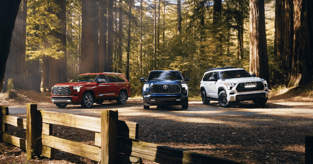 Three Toyota Sequoia SUVs in Spring, TX