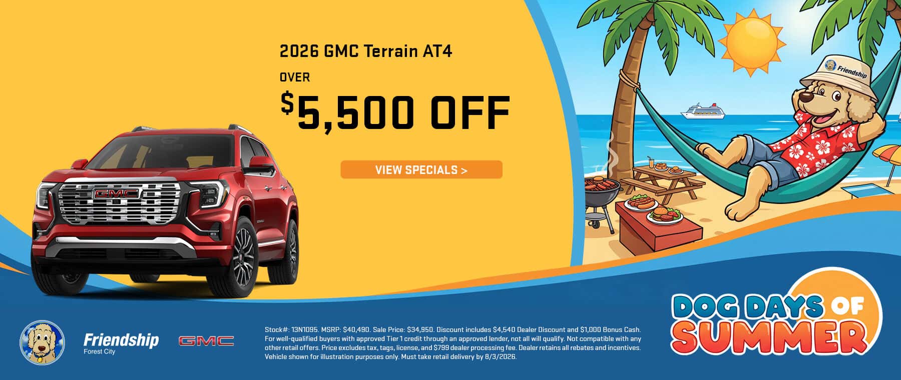 Over $5,500 off 2026 GMC Terrain!