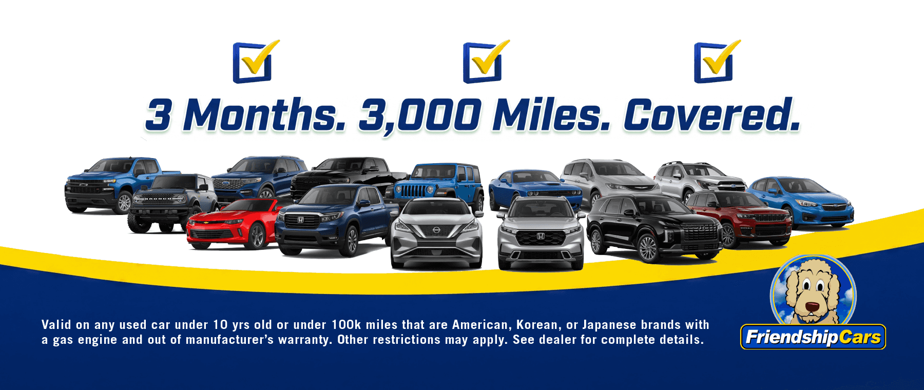 3mo/3k Mile Warranty Available!