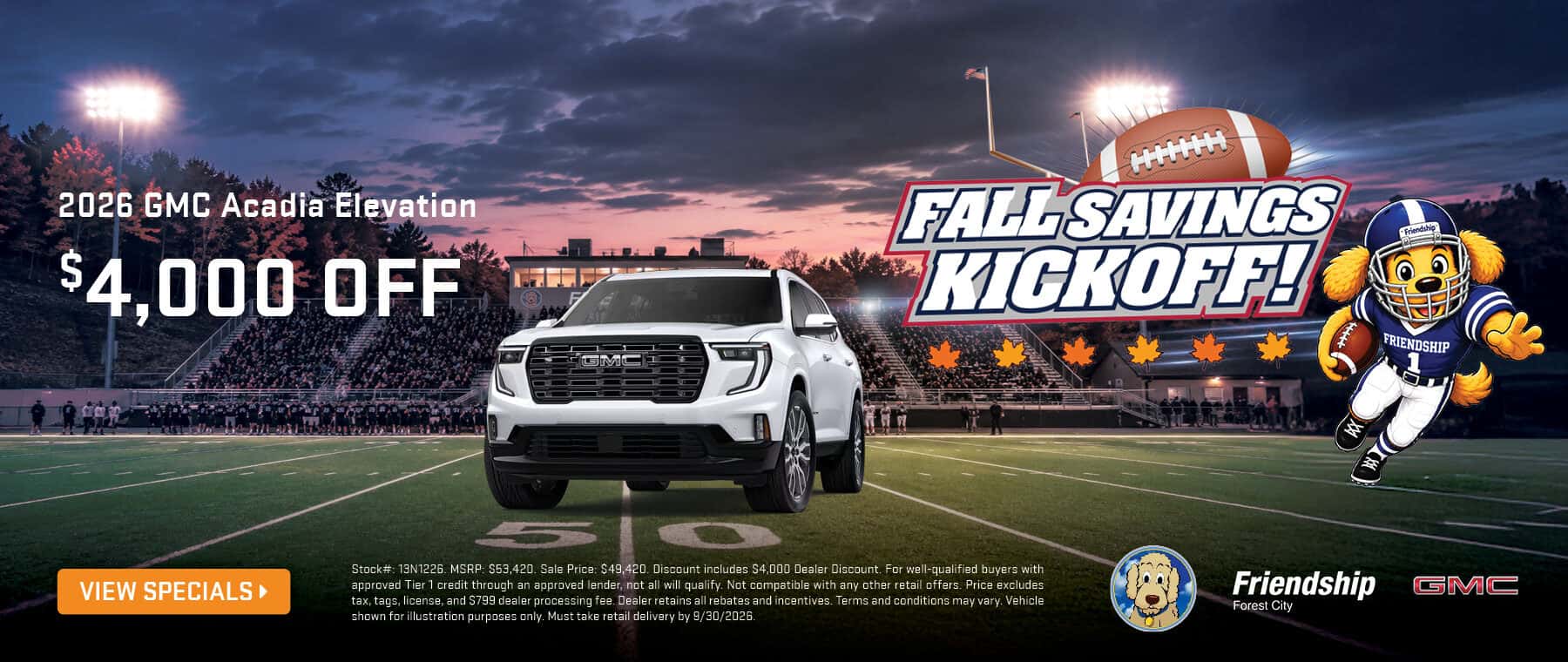 $4,000 off 2026 GMC Acadia!