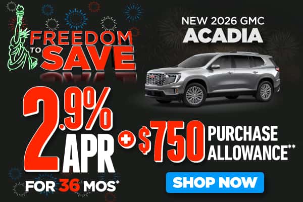 New 2026 GMC Acadia 