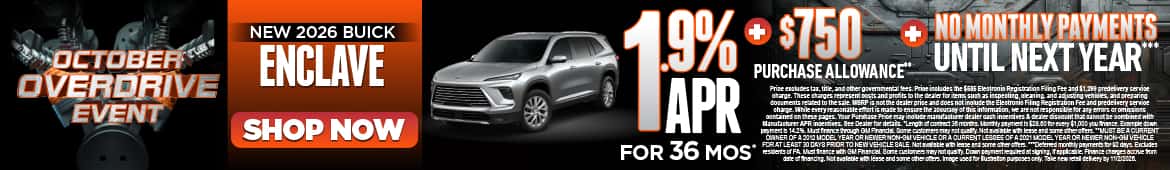 New 2026 Buick Enclave 