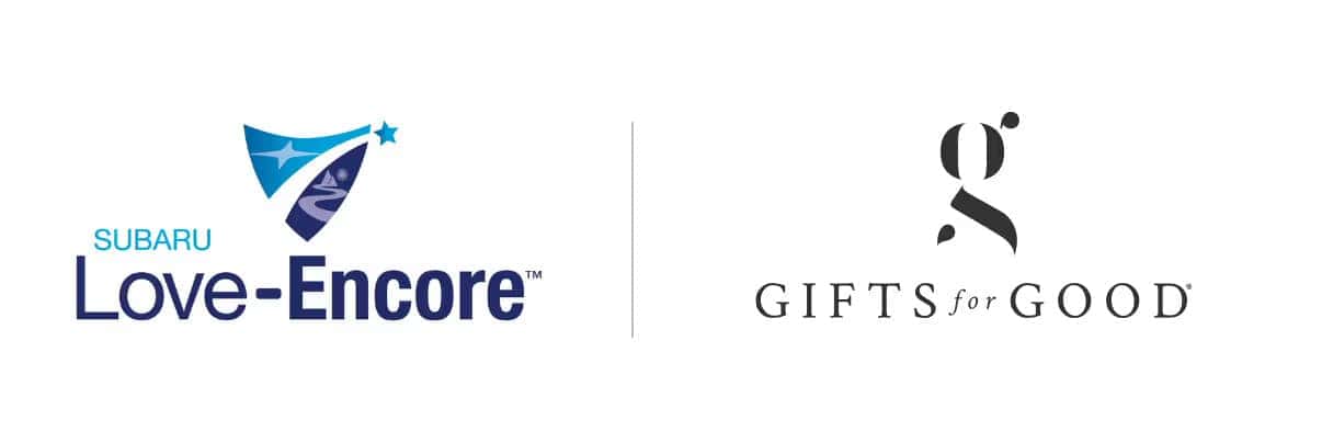 Subaru Love Encore Teams up with Gifts for Good.