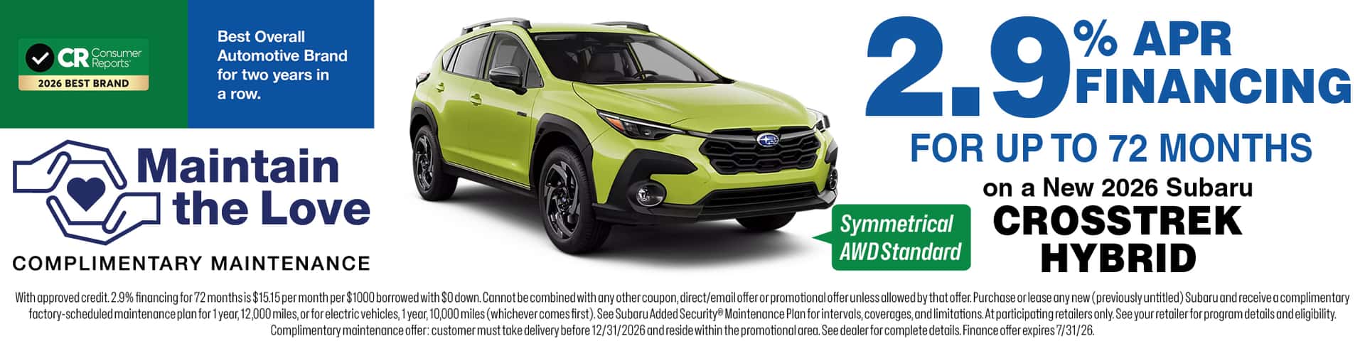 2026 Crosstrek Hybrid