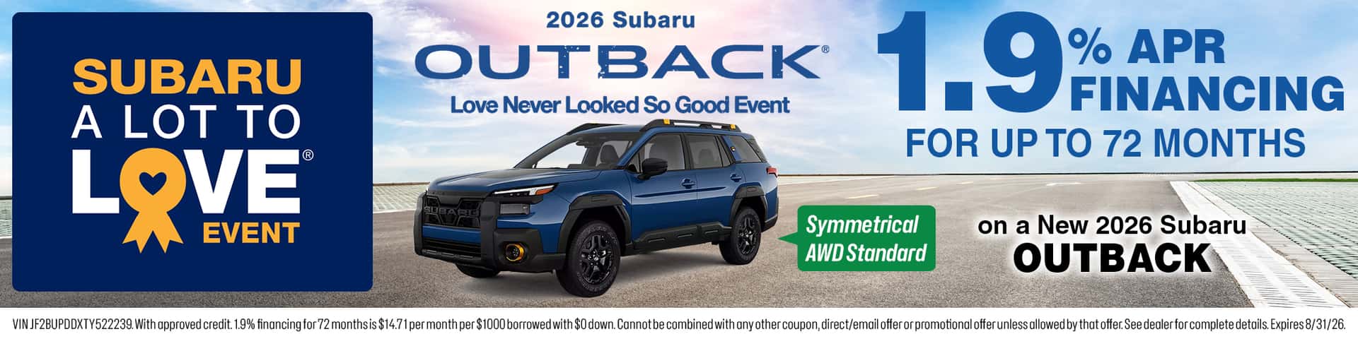 Outback Offer Aug 2026