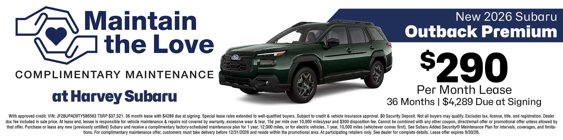 2026 Lease Outback