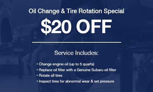 Oil Change &amp; Tire Rotation Special