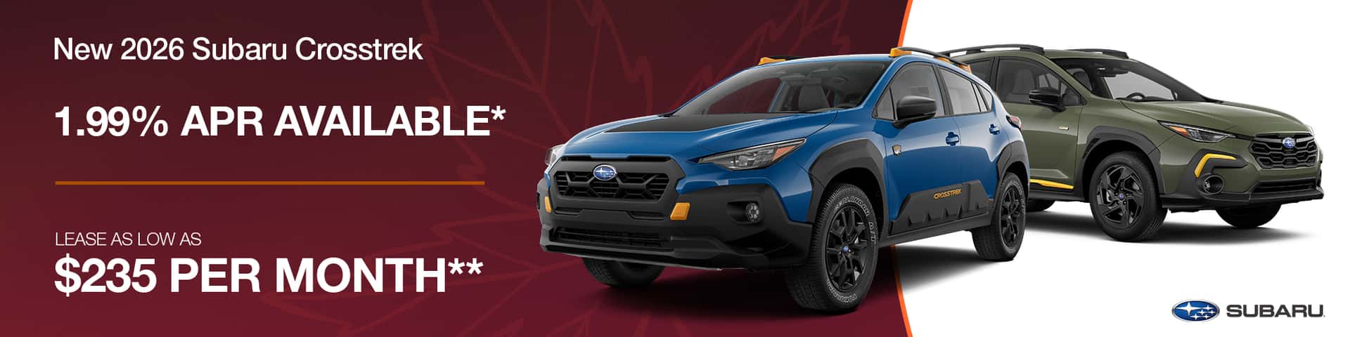 HendrickSubaruHoover_Oct26_ZG_2000x500_CROSSTREK