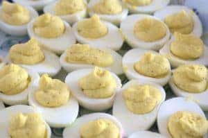 Easter brunch deviled eggs by Tim Pierce is licensed with CC BY 2.0