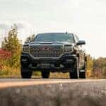GMC Sierra on road