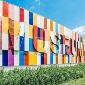 art museum mural in fort worth, tx