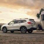 Subaru Ascent towing a camper