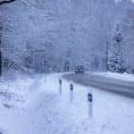 Car Driving in Snow