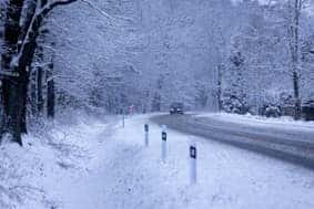 Car Driving in Snow