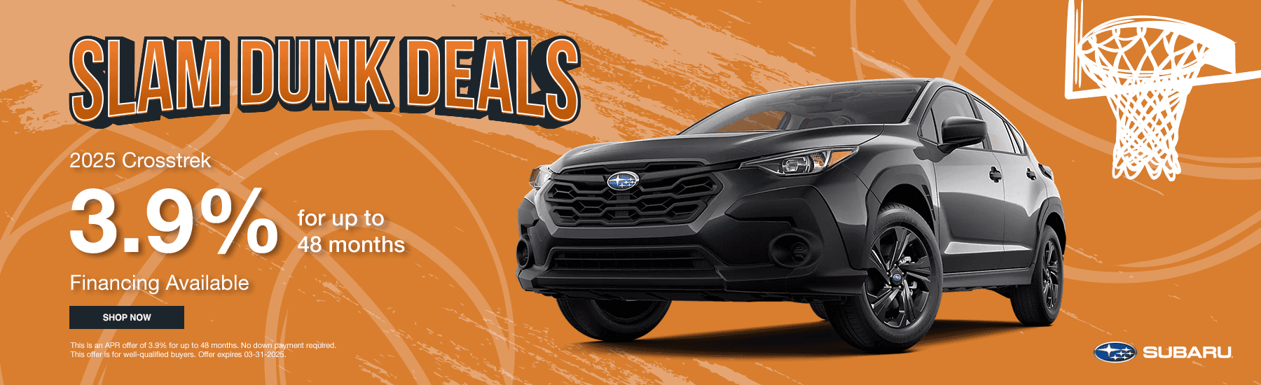 2025 Crosstrek 3.9% Financing Available