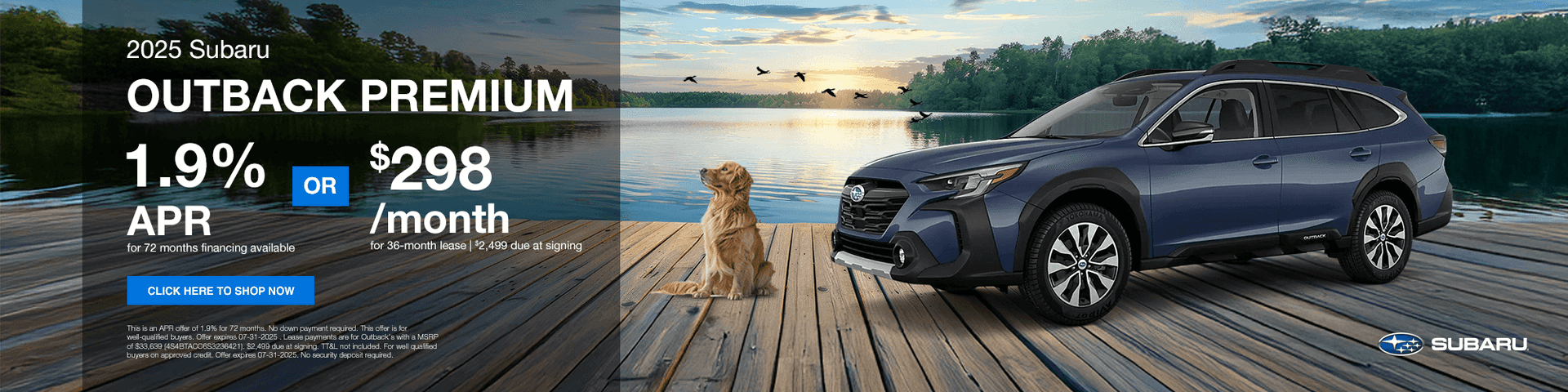 2025 Outback Subtext: 1.9% for 72 months Financing Available